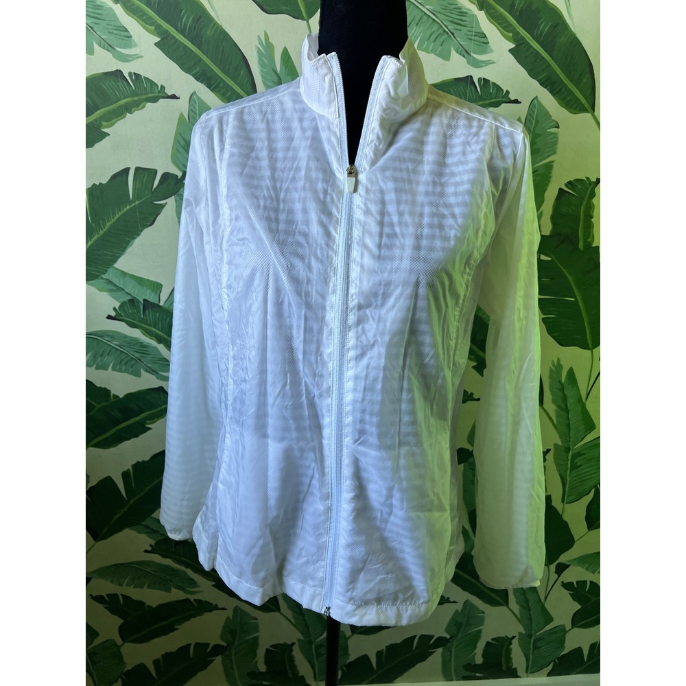 Lady Hagen Windbreaker Jacket Golf Athletic Womens‎ Medium White